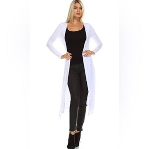 Women’s Maxi Cardigan – Long Sleeve Open Front Flowy